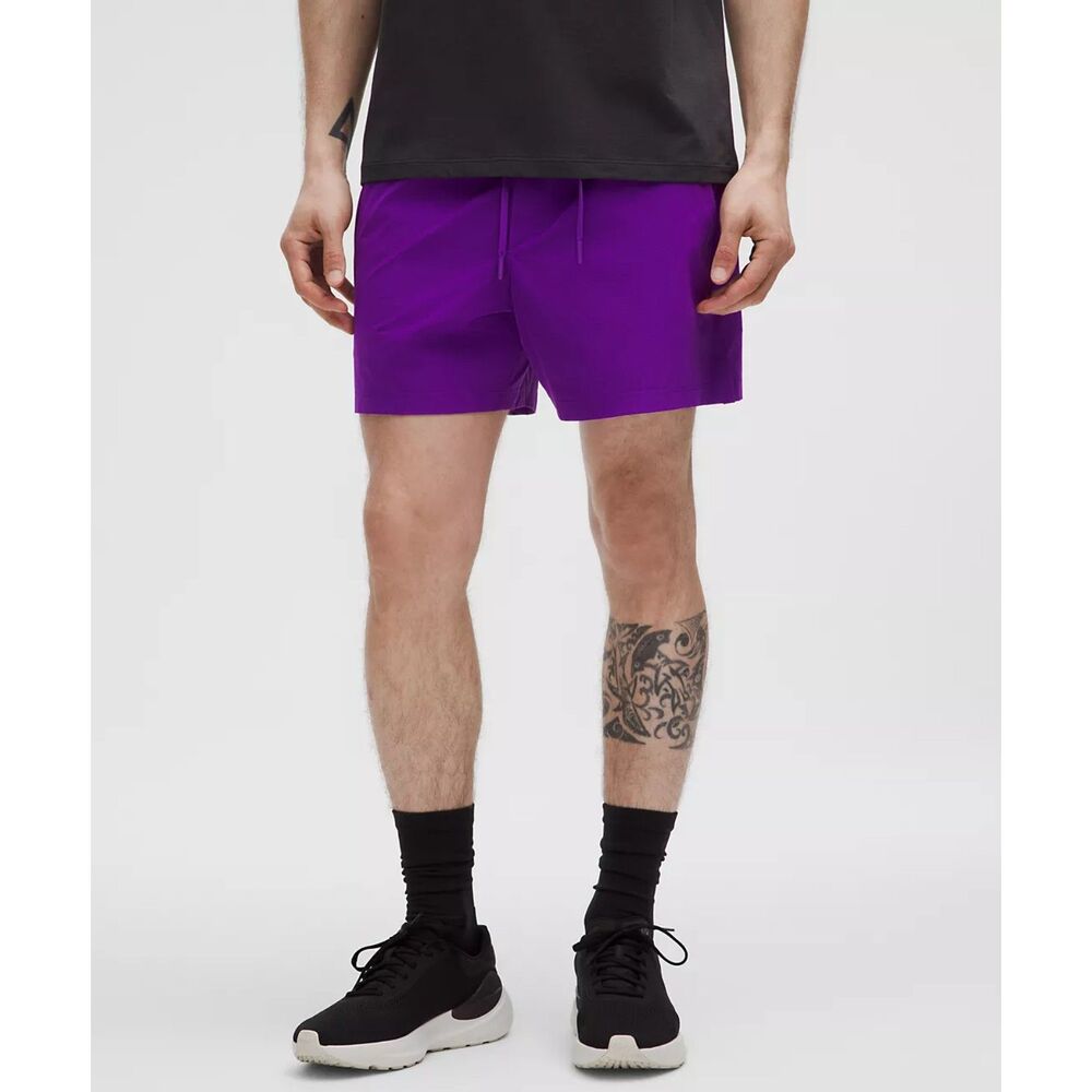 NWT lululemon Men's Zeroed In Linerless Short 5" College Purple Size M